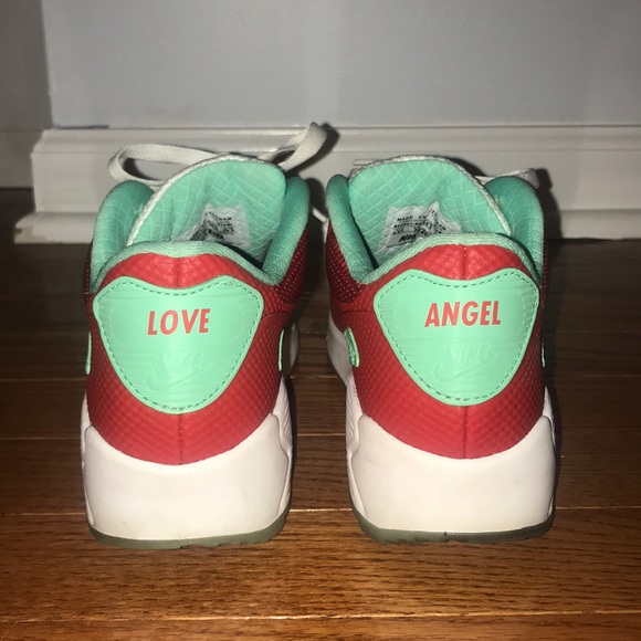 Green, red, and white Nike Air Max - Picture 3 of 7